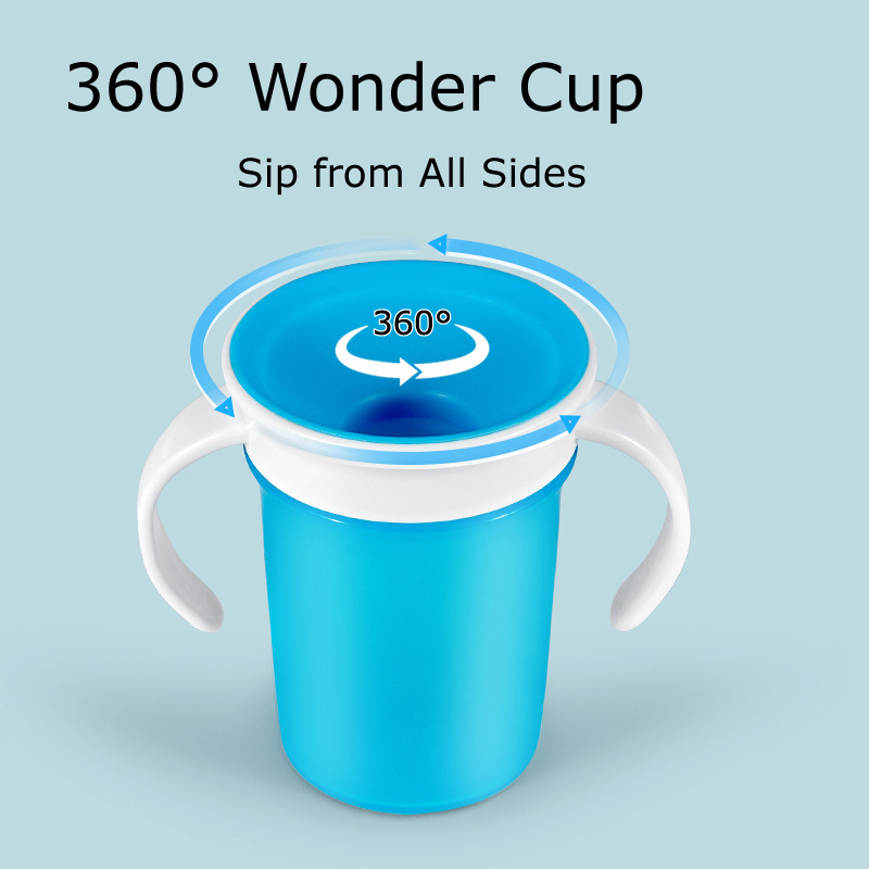아기 학습용 컵 360도 회전 아기 물컵 이중 손잡이  - Baby Food Jars With Lids 리뷰 및 가격
